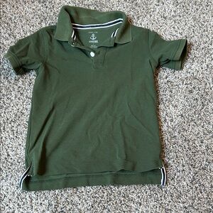 Gymboree Forest Green Kids Polo with White Accents